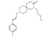 9-[(2E)-3-(4-fluorophenyl)prop-2-en-1-yl]-2-(3-hydroxypropyl)-2,9-diazaspiro[5.5]undecan-3-one