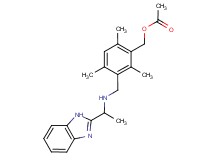 3-({[1-(1H-benzimidazol-2-yl)ethyl]amino}methyl)-2,4,6-trimethylbenzyl acetate