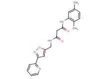 N-(2,5-dimethylphenyl)-N'-[(3-pyridin-2-ylisoxazol-5-yl)methyl]malonamide