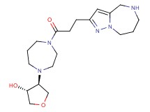 rel-(3R,4S)-4-{4-[3-(5,6,7,8-tetrahydro-4H-pyrazolo[1,5-a][1,4]diazepin-2-yl)propanoyl]-1,4-diazepan-1-yl}tetrahydro-3-furanol dihydrochloride