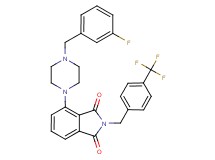 4-[4-(3-fluorobenzyl)-1-piperazinyl]-2-[4-(trifluoromethyl)benzyl]-1H-isoindole-1,3(2H)-dione