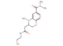 3-{2-[(2-hydroxyethyl)amino]-2-oxoethyl}-N,N,4-trimethyl-3,4-dihydro-2H-1,4-benzoxazine-6-carboxamide