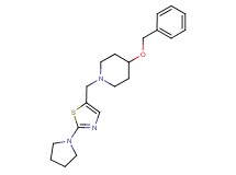 4-(benzyloxy)-1-{[2-(1-pyrrolidinyl)-1,3-thiazol-5-yl]methyl}piperidine