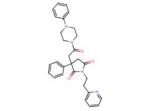 3-[2-oxo-2-(4-phenyl-1-piperazinyl)ethyl]-3-phenyl-1-[2-(2-pyridinyl)ethyl]-2,5-pyrrolidinedione