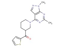 [1-(1,6-dimethyl-1H-pyrazolo[3,4-d]pyrimidin-4-yl)piperidin-3-yl](2-thienyl)methanone