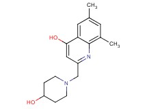 2-[(4-hydroxypiperidin-1-yl)methyl]-6,8-dimethylquinolin-4-ol