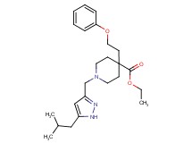 ethyl 1-[(5-isobutyl-1H-pyrazol-3-yl)methyl]-4-(2-phenoxyethyl)-4-piperidinecarboxylate