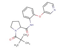 1-(2,2-dimethylpropanoyl)-N-[2-(3-pyridinyloxy)phenyl]prolinamide