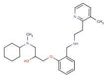1-[cyclohexyl(methyl)amino]-3-[2-({[2-(3-methyl-2-pyridinyl)ethyl]amino}methyl)phenoxy]-2-propanol