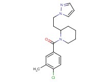 1-(4-chloro-3-methylbenzoyl)-2-[2-(1H-pyrazol-1-yl)ethyl]piperidine