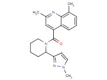 2,8-dimethyl-4-{[2-(1-methyl-1H-pyrazol-3-yl)-1-piperidinyl]carbonyl}quinoline