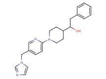 1-{1-[5-(1H-imidazol-1-ylmethyl)-2-pyridinyl]-4-piperidinyl}-2-phenylethanol