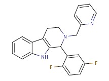 1-(2,5-difluorophenyl)-2-(2-pyridinylmethyl)-2,3,4,9-tetrahydro-1H-beta-carboline