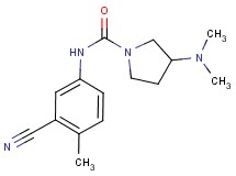 N-(3-cyano-4-methylphenyl)-3-(dimethylamino)pyrrolidine-1-carboxamide