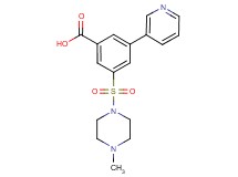 3-[(4-methylpiperazin-1-yl)sulfonyl]-5-pyridin-3-ylbenzoic acid