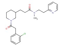 3-{1-[(2-chlorophenyl)acetyl]-3-piperidinyl}-N-methyl-N-[2-(2-pyridinyl)ethyl]propanamide