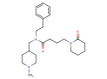 N-[(1-methyl-4-piperidinyl)methyl]-4-(2-oxo-1-piperidinyl)-N-(2-phenylethyl)butanamide