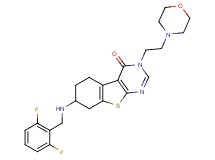 7-[(2,6-difluorobenzyl)amino]-3-[2-(4-morpholinyl)ethyl]-5,6,7,8-tetrahydro[1]benzothieno[2,3-d]pyrimidin-4(3H)-one