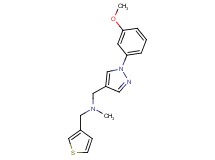1-[1-(3-methoxyphenyl)-1H-pyrazol-4-yl]-N-methyl-N-(3-thienylmethyl)methanamine