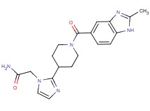 2-(2-{1-[(2-methyl-1H-benzimidazol-5-yl)carbonyl]-4-piperidinyl}-1H-imidazol-1-yl)acetamide