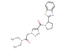 2-(4-{[2-(1,3-benzothiazol-2-yl)-1-pyrrolidinyl]carbonyl}-1H-1,2,3-triazol-1-yl)-N,N-diethylacetamide