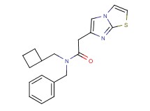 N-benzyl-N-(cyclobutylmethyl)-2-imidazo[2,1-b][1,3]thiazol-6-ylacetamide