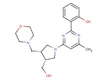 2-{4-[(3R*,4R*)-3-(hydroxymethyl)-4-(morpholin-4-ylmethyl)pyrrolidin-1-yl]-6-methylpyrimidin-2-yl}phenol