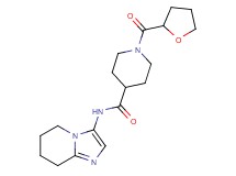 1-(tetrahydrofuran-2-ylcarbonyl)-N-(5,6,7,8-tetrahydroimidazo[1,2-a]pyridin-3-yl)piperidine-4-carboxamide