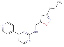N-[(3-propyl-5-isoxazolyl)methyl]-4-(4-pyridinyl)-2-pyrimidinamine