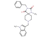 3-benzyl-1-methyl-8-[(1-methyl-1H-indol-3-yl)methyl]-1,3,8-triazaspiro[4.5]decane-2,4-dione