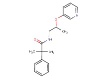 2-methyl-2-phenyl-N-[2-(pyridin-3-yloxy)propyl]propanamide