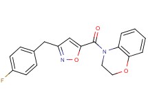 4-{[3-(4-fluorobenzyl)-5-isoxazolyl]carbonyl}-3,4-dihydro-2H-1,4-benzoxazine
