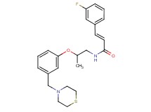 (2E)-3-(3-fluorophenyl)-N-{2-[3-(4-thiomorpholinylmethyl)phenoxy]propyl}acrylamide