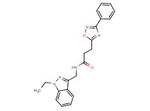 N-[(1-ethyl-1H-indazol-3-yl)methyl]-3-(3-phenyl-1,2,4-oxadiazol-5-yl)propanamide
