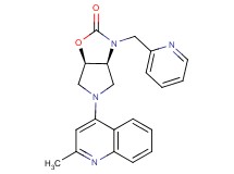 (3aS*,6aR*)-5-(2-methyl-4-quinolinyl)-3-(2-pyridinylmethyl)hexahydro-2H-pyrrolo[3,4-d][1,3]oxazol-2-one