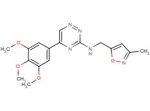 N-[(3-methyl-5-isoxazolyl)methyl]-5-(3,4,5-trimethoxyphenyl)-1,2,4-triazin-3-amine