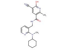 5-cyano-N-({2-[cyclohexyl(methyl)amino]-3-pyridinyl}methyl)-6-hydroxy-2-methylnicotinamide