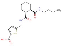 5-{[({(1S*,2R*)-2-[(butylamino)carbonyl]cyclohexyl}carbonyl)amino]methyl}-2-thiophenecarboxylic acid