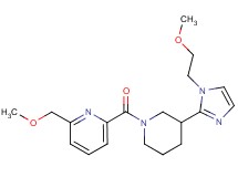 2-({3-[1-(2-methoxyethyl)-1H-imidazol-2-yl]-1-piperidinyl}carbonyl)-6-(methoxymethyl)pyridine