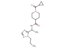 1-(cyclopropylcarbonyl)-N-[1-(1-propyl-1H-1,2,4-triazol-5-yl)ethyl]-4-piperidinecarboxamide