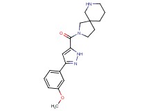 2-{[3-(3-methoxyphenyl)-1H-pyrazol-5-yl]carbonyl}-2,7-diazaspiro[4.5]decane hydrochloride