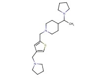 4-[1-(1-pyrrolidinyl)ethyl]-1-{[4-(1-pyrrolidinylmethyl)-2-thienyl]methyl}piperidine
