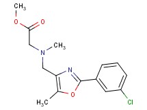 methyl [{[2-(3-chlorophenyl)-5-methyl-1,3-oxazol-4-yl]methyl}(methyl)amino]acetate