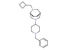 (1S*,5R*)-3-(1-benzyl-4-piperidinyl)-6-(cyclobutylmethyl)-3,6-diazabicyclo[3.2.2]nonane