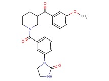 1-(3-{[3-(3-methoxybenzoyl)-1-piperidinyl]carbonyl}phenyl)-2-imidazolidinone