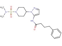 N-(1-{1-[(dimethylamino)sulfonyl]-4-piperidinyl}-1H-pyrazol-5-yl)-4-phenylbutanamide