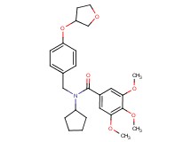 N-cyclopentyl-3,4,5-trimethoxy-N-[4-(tetrahydro-3-furanyloxy)benzyl]benzamide