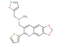 (5-isoxazolylmethyl)methyl{[6-(2-thienyl)[1,3]dioxolo[4,5-g]quinolin-7-yl]methyl}amine