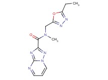 N-[(5-ethyl-1,3,4-oxadiazol-2-yl)methyl]-N-methyl[1,2,4]triazolo[1,5-a]pyrimidine-2-carboxamide
