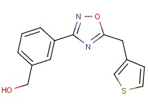 {3-[5-(3-thienylmethyl)-1,2,4-oxadiazol-3-yl]phenyl}methanol